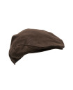 Made in UK Moleskin Shenmore Flat Cap Brown